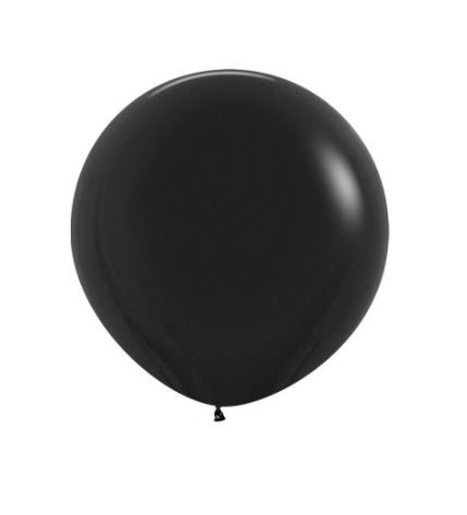 Kæmpe sort ballon, 60 cm.