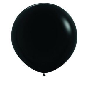 Kæmpe sort ballon, 91 cm.