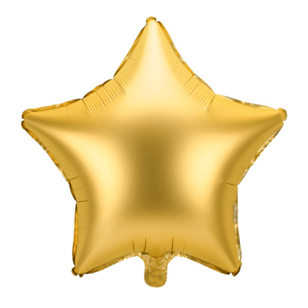 Folieballon Stjerne guld